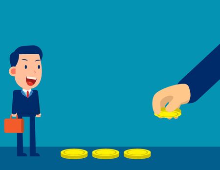 Business hand use money to entice bait. Financial trap concept.のイラスト素材