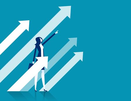 Business investment direction. Strategy and Planning conceptのイラスト素材