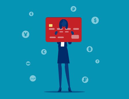 Business money salary. Finance and Economy concept.のイラスト素材