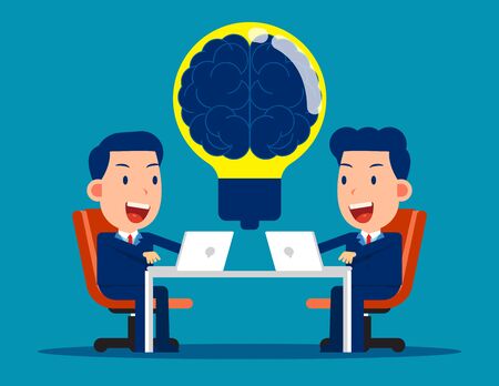 Business team with brainstorming. Business meeting conceptのイラスト素材