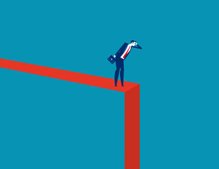 Business people trying to outrun each other. Business competition conceptのイラスト素材