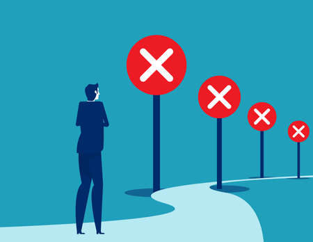 Traffic sign prohibiting from passing. Warning symbolのイラスト素材