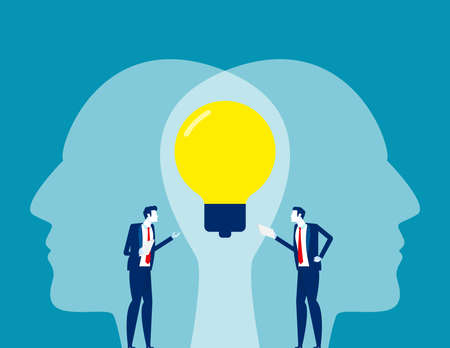 Surveying and expressing opinions in conducting businessのイラスト素材