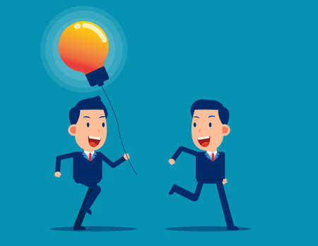 The passing the idea to another personのイラスト素材