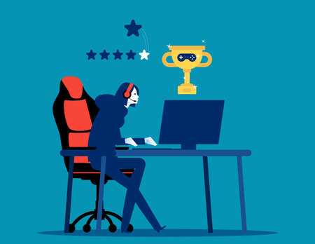 Esports championship. Online sport vector illustration conceptのイラスト素材