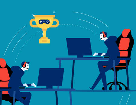 Esports tournament Online sport vector illustration conceptのイラスト素材