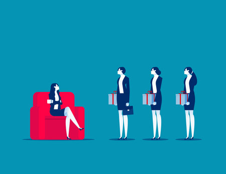 Accept bribe gift. Business corruption and bribery vector illustrationのイラスト素材