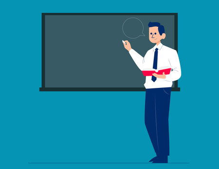 Professor. Business vector illustration conceptのイラスト素材