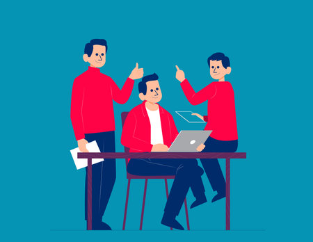 Good team. Business vector illustration conceptのイラスト素材