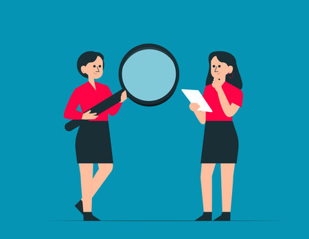 Team with development focus. Marketing research vector conceptのイラスト素材