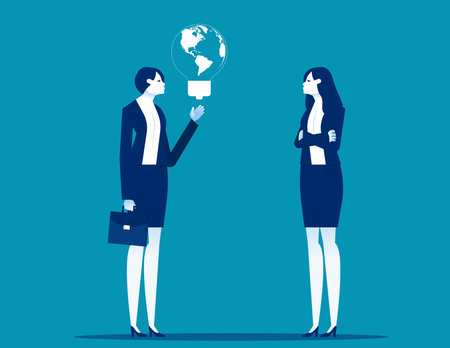 Creativity and new ideas. Business visionary technology vector conceptのイラスト素材