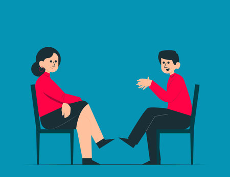 Consultative sales. Customer support and advertisingのイラスト素材