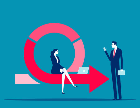 Project management work cycle. Agile development methodology Vector illustrationのイラスト素材