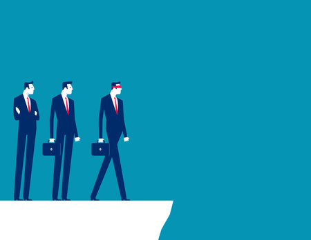 Lack of leadership. Business team vector conceptのイラスト素材