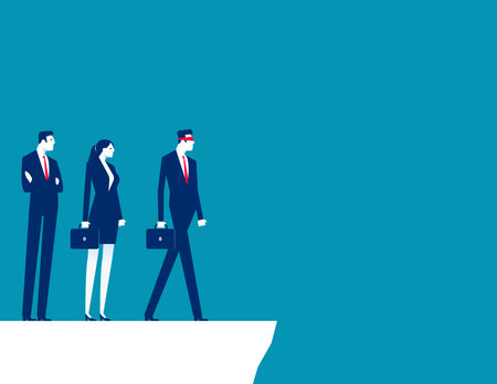 Lack of leadership. Business team vector conceptのイラスト素材