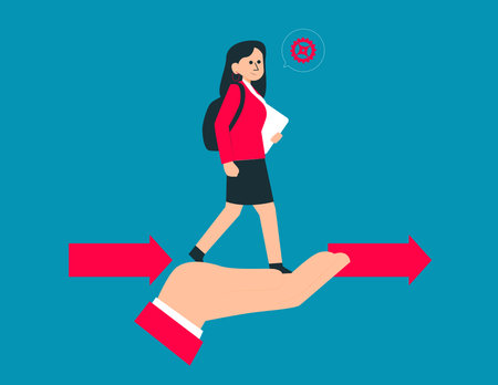 Help to succeed in work. Business support vector conceptのイラスト素材