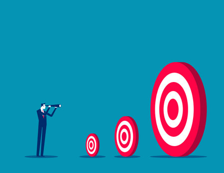 Exploring and discovering ways to achieve them, finding paths to successのイラスト素材