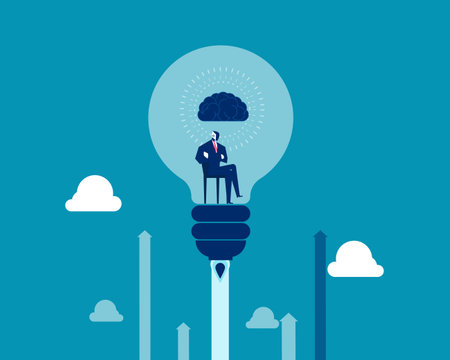 Robot. Artificial intelligence create ideasのイラスト素材