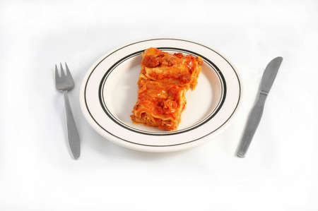 a lasagne pastaの写真素材