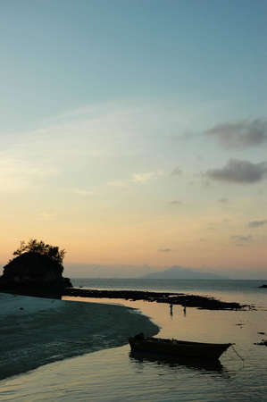 morning dawn at sea side/ beach の写真素材