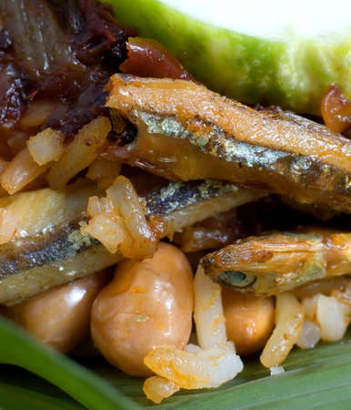 nasi lemak or Malaysian coconut milk rice