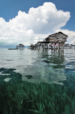 wooden Bajau finsherman