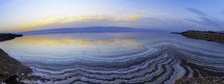 lake on sunset. Panoramaの写真素材
