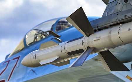 Russian aircraft missile on airplane