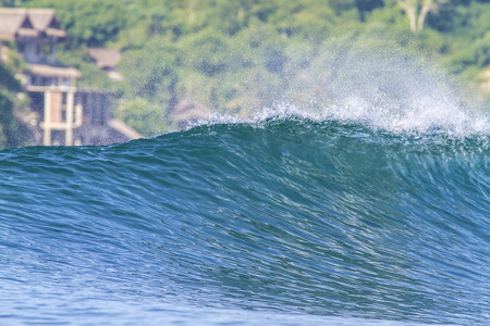 Perfect ocean wave Indonesia 