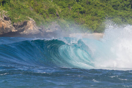 Perfect ocean wave Indonesia 