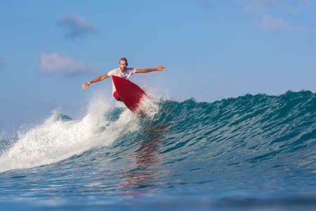 Picture of surfing a wave.Indian ocean.