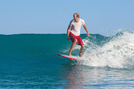 Picture of surfing a wave.Indian ocean.