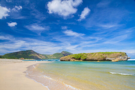 Oceand Landscape at Sun Day. Sumbawa Island. Indonesia.の写真素材