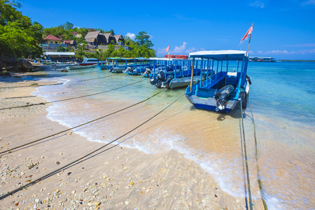 Tropical coastline of Nusa Penida island. Bali. Indonesia.の写真素材