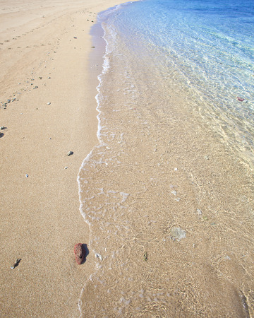Tropical beach and clean ocean water.の写真素材