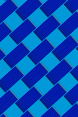 Pattern of dark blue pencils at blue backgroundの写真素材
