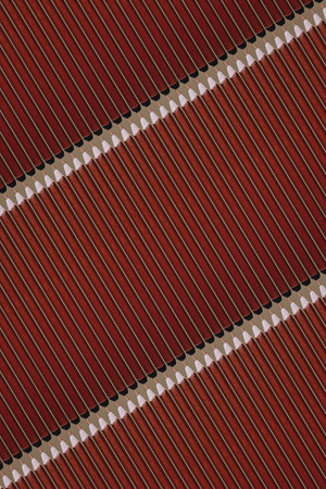 Pattern of brown pencils at gray backgroundの写真素材