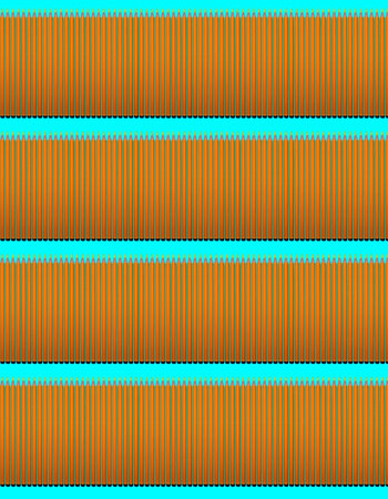 Pattern of yellow pencils at blue backgroundの写真素材