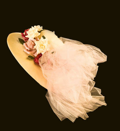 Old Fashioned Hat with nettingの写真素材
