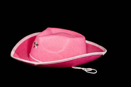 Pink child's cowgirl hat.の写真素材