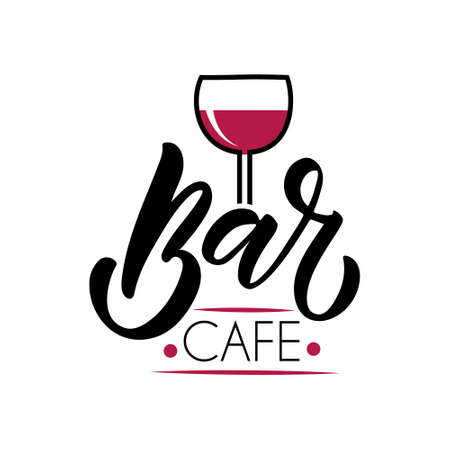 Vector template for catering, bar, cafe, bistro restaurant logo. Hand sketched logotype lettering typography. Catering outdoor events and restaurant service logo isolated on background.のイラスト素材
