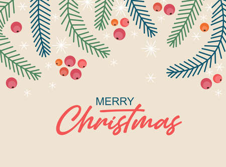 Hand sketched Merry Christmas card, badge, icon typography. Lettering Merry Christmas for Christmas, New Year greeting card, invitation template, banner, poster. Vector EPS10のイラスト素材