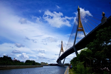 expressway bridge with the good viewの写真素材