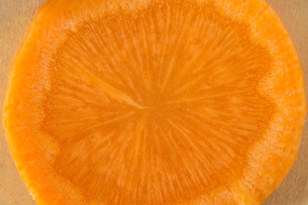 Background of raw orange carrot raw, macroの写真素材