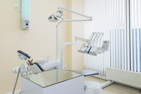 dental clinic interior with modern dentistry equipmentの写真素材