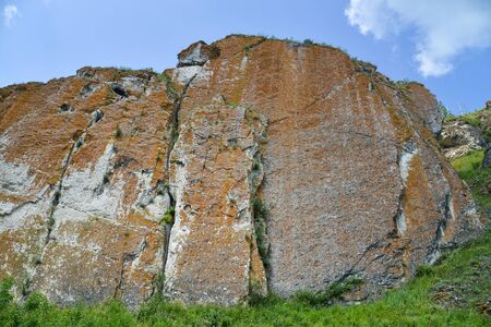 High scenic rock formation, bpttpm point of viewの写真素材