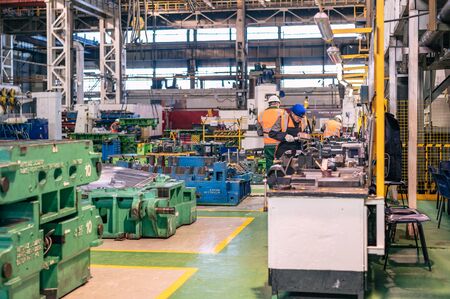 Izhevsk, Russia - December 14 2019: Assembly line production of new LADA Vesta car at Automobile Factory AVTOVAZ on December 14, 2019 in Izhevskのeditorial素材