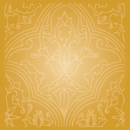 Ornament Goldのイラスト素材