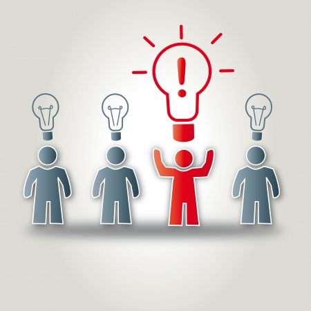 Strong Idea, Geistesblitz, Idee, Innovation, Heurekaのイラスト素材
