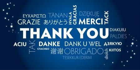 Thank You Word Cloud in different languages